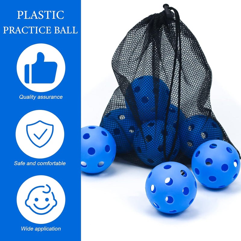 Bac-kitchen 16 Pack Plastic Baseballs - Hollow Softballs for Lightweight Batting Practice - Indoor/Outdoor Training Balls - Image 3